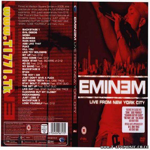 Live : Eminem - Live From New York City